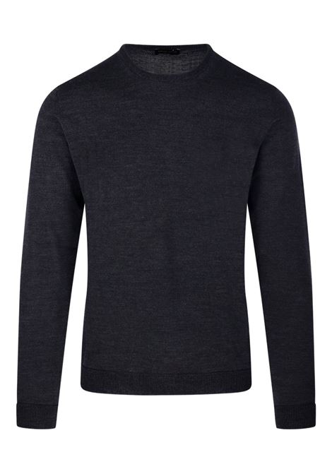 crew-neck sweater man anthracite ROBERTO COLLINA | 253M01001M0121